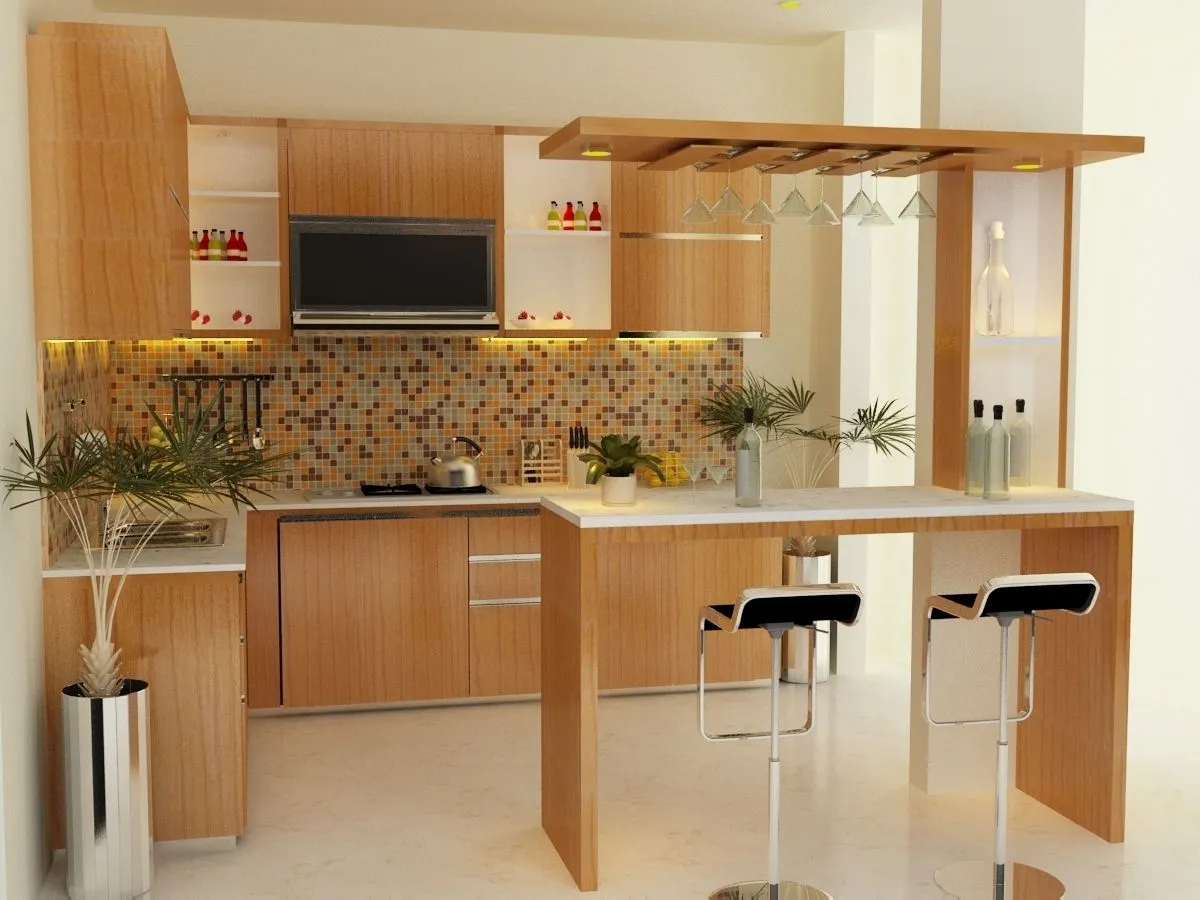 Dapur Mini Bar Elegan