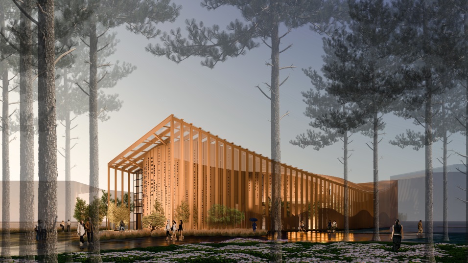 Paviliun Arsitektur Modern untuk Pameran Internasional