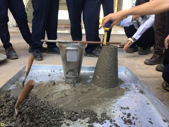 Slump Beton untuk memastikan mutu dan kekuatan bangunan secara optimal.