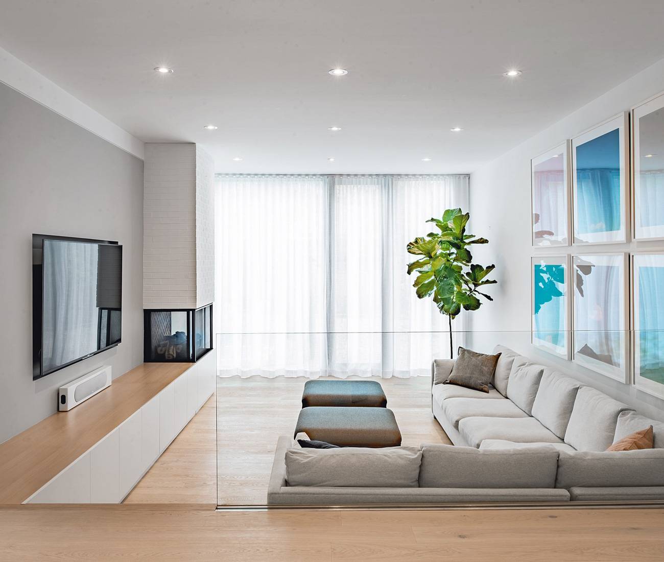 Step Down Living Rooms