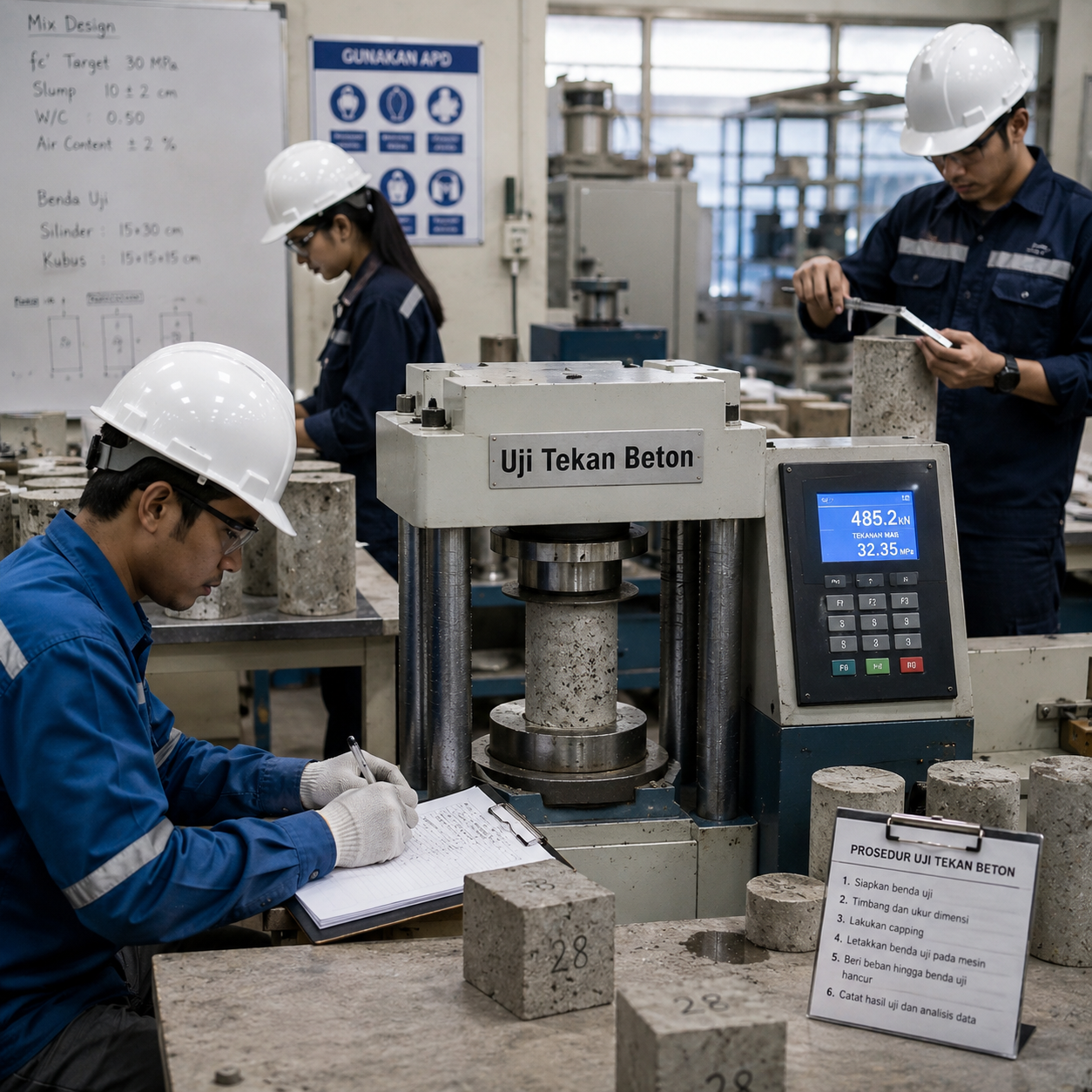 Uji tekan beton