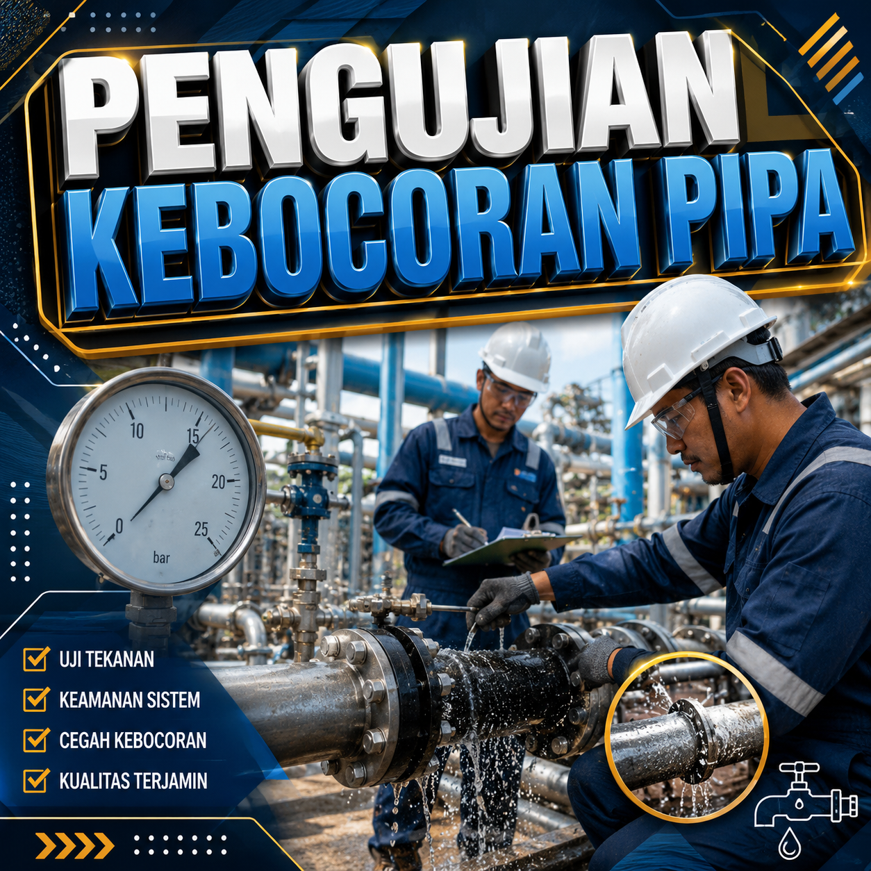 Pengujian Kebocoran Pipa