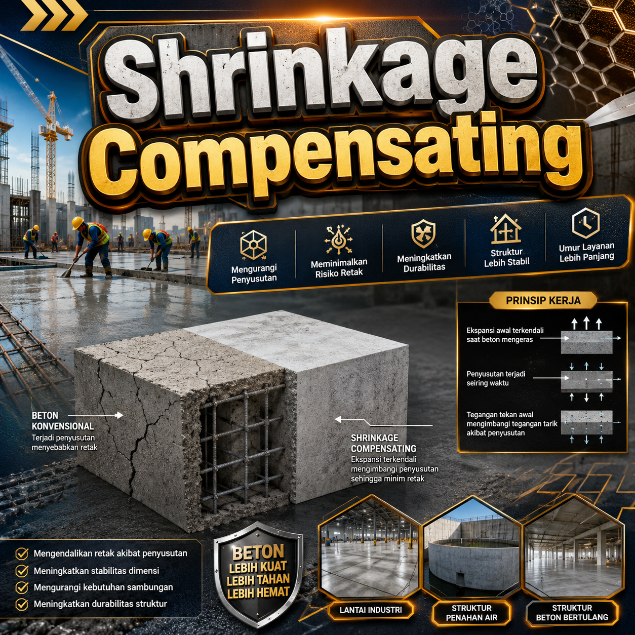 Shrinkage Compensating